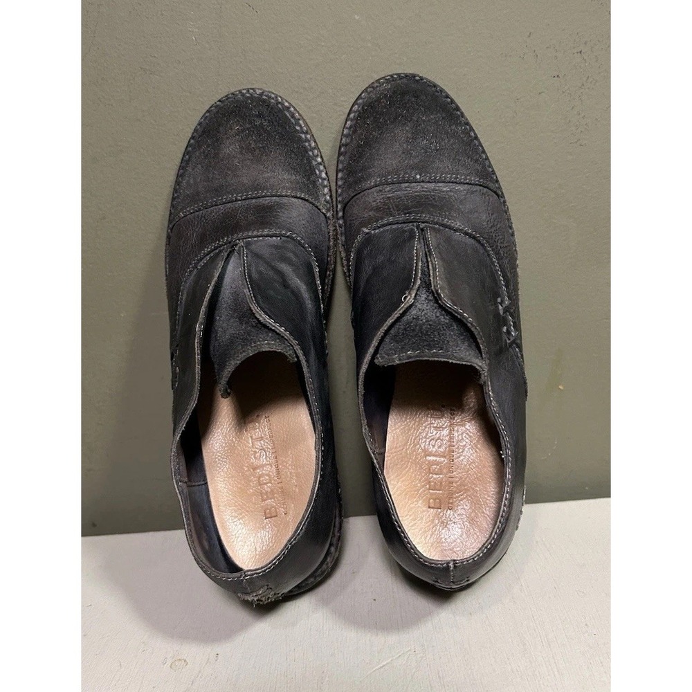 Bed Stu Rose Cobbler Shoes Womens Sz 39 US 8 Gray Leather Slip On Steampunk - Picture 4 of 12